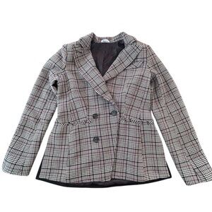 SØSKEN Classic Plaid Structured Blazer